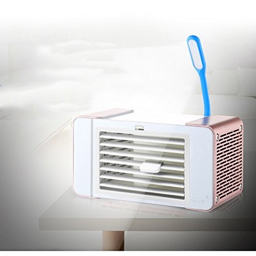 Mini Portable Air Conditioner Fan  Personal Space Air Cooler  Humidifier  Air Purifier  Table or Desk Fan with Evaporative Air Technology for Cool and Refreshing Temps - B07FLQQ2NX